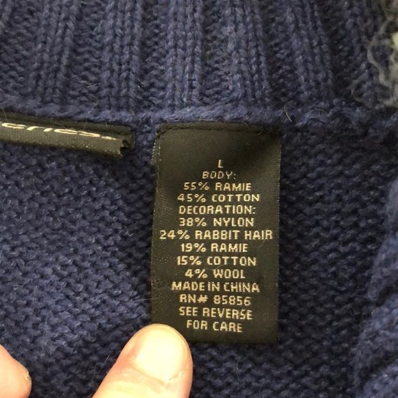 {Guide Series} NWT Fur Lined Festive Zip Sweater - Picture 6 of 7